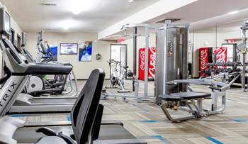 Fitness center with updated equipment